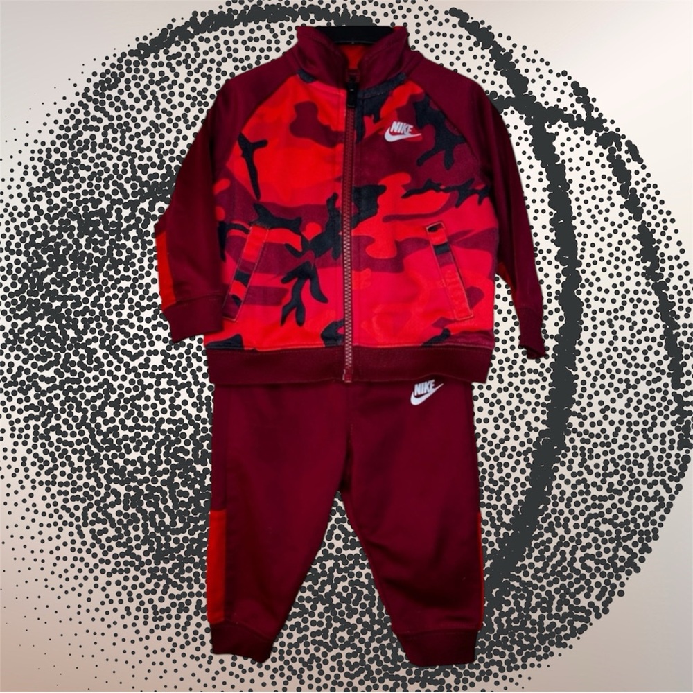 Nike Red Camo Tracksuit